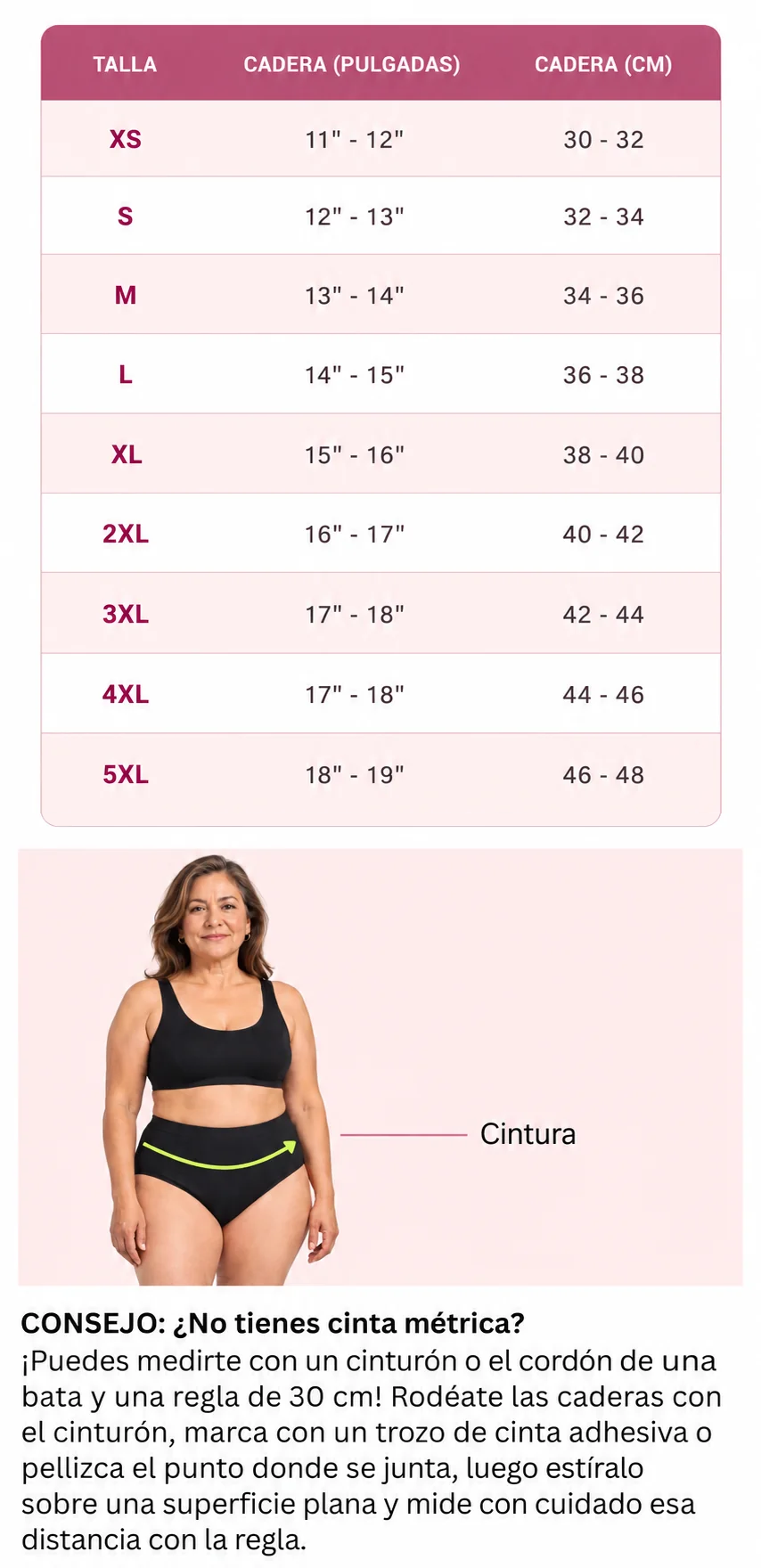 Guía de Tallas